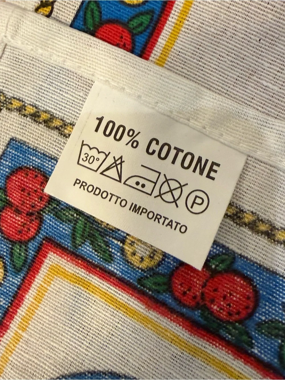 Sicilia Cotton Tea Towel Souvenir Wall Hanging Map Landmark Tapestry Italy